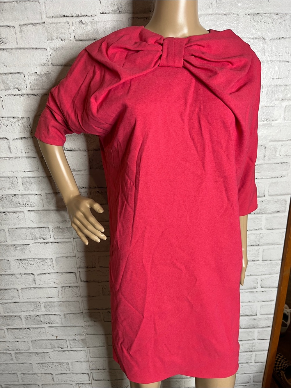 Viktor & Rolf pink bow mini dress shift